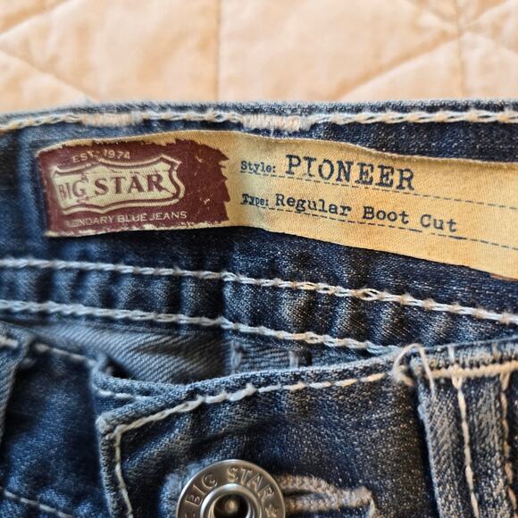 Buckle Big Star Pioneer Jeans Mens 31R Regular Boot Cut Casual Rodeo Cowboy - Picture 5 of 11